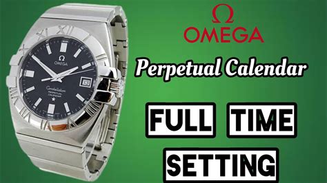 omega constellation perpetual calendar setting instructions